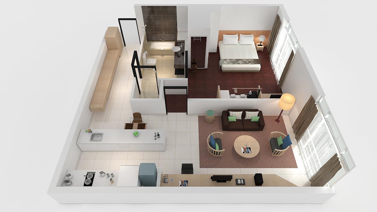 Parkroyal Serviced Suites Куала-Лумпур Екстер'єр фото 3D floor plan