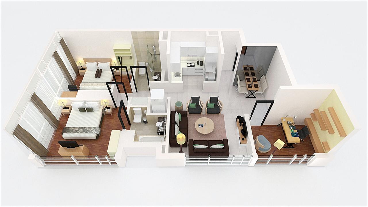 Parkroyal Serviced Suites Куала-Лумпур Екстер'єр фото 3D floor plan
